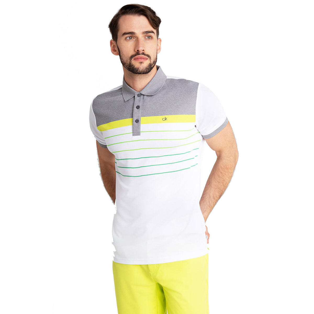 calvin klein flint golf polo shirt