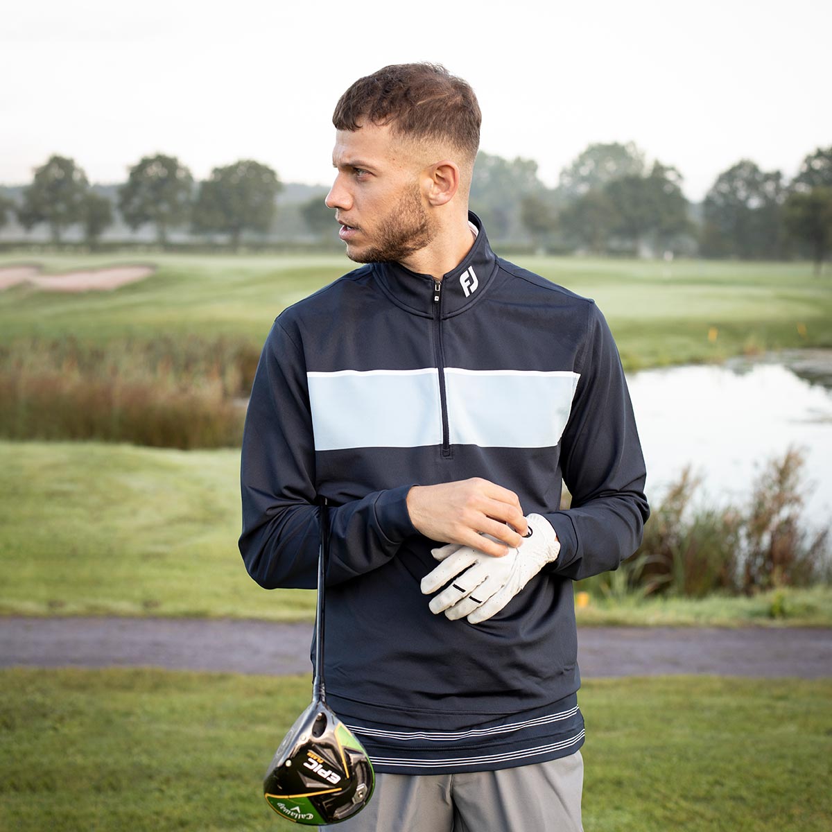 FootJoy Chest Stripe ChillOut Pullover 
