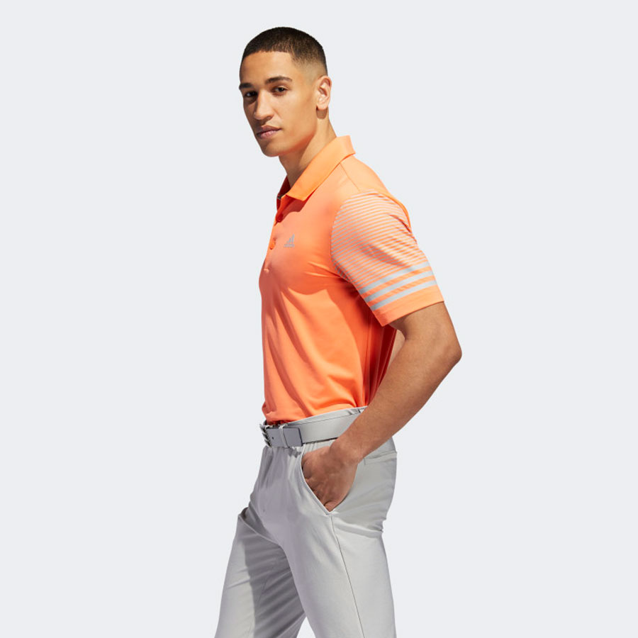 adidas peach golf shirt