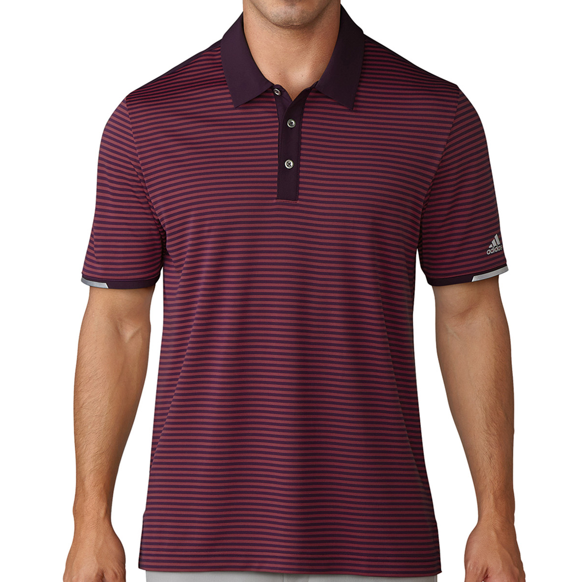 adidas climachill tonal stripe polo