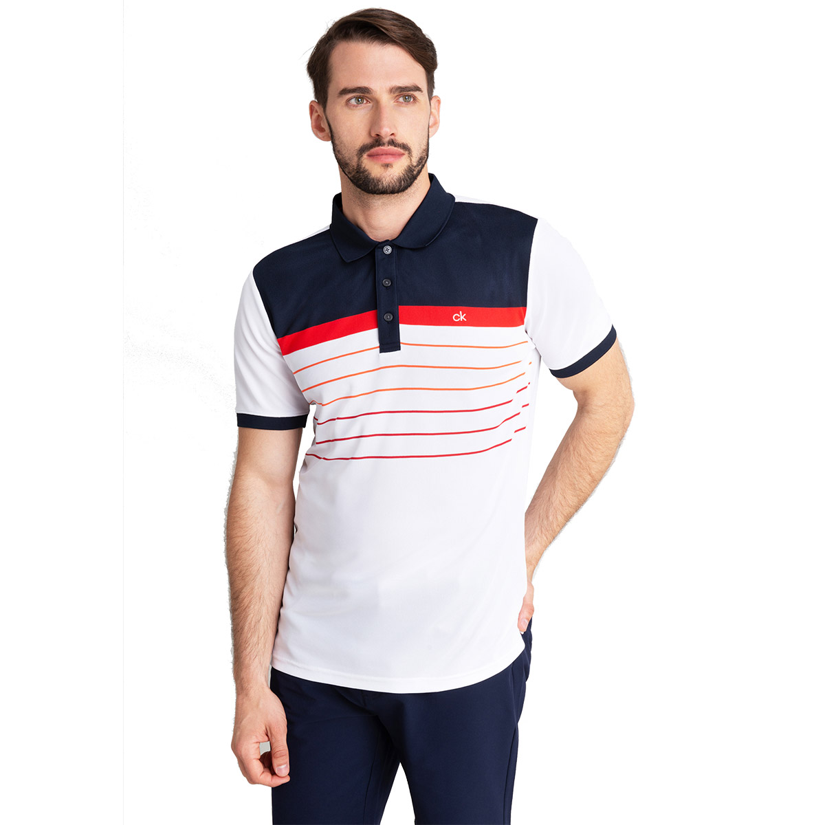 calvin klein flint golf polo shirt